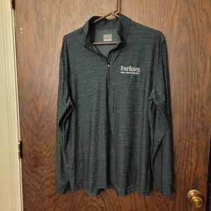 NEW FOUR ROSES BOURBON GREG NORMAN QUARTER ZIP LONG SLEEVE